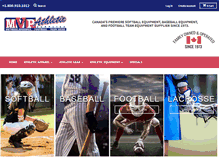Tablet Screenshot of mvpathleticsupplies.com